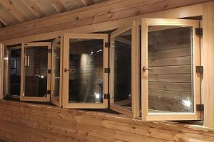 Окна для бытовок деревянные