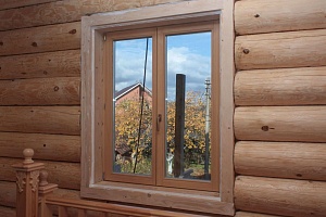Деревянные окна для дачи со стеклопакетом